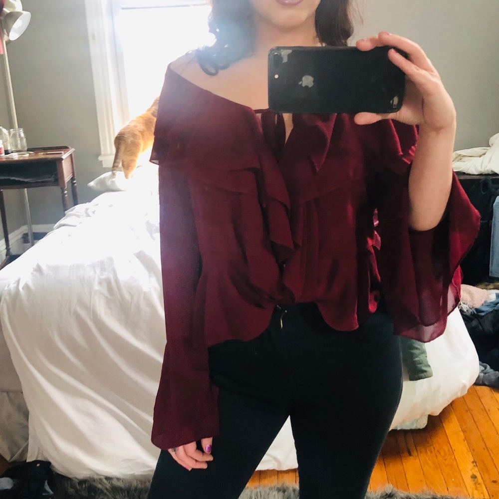 Ruffled top